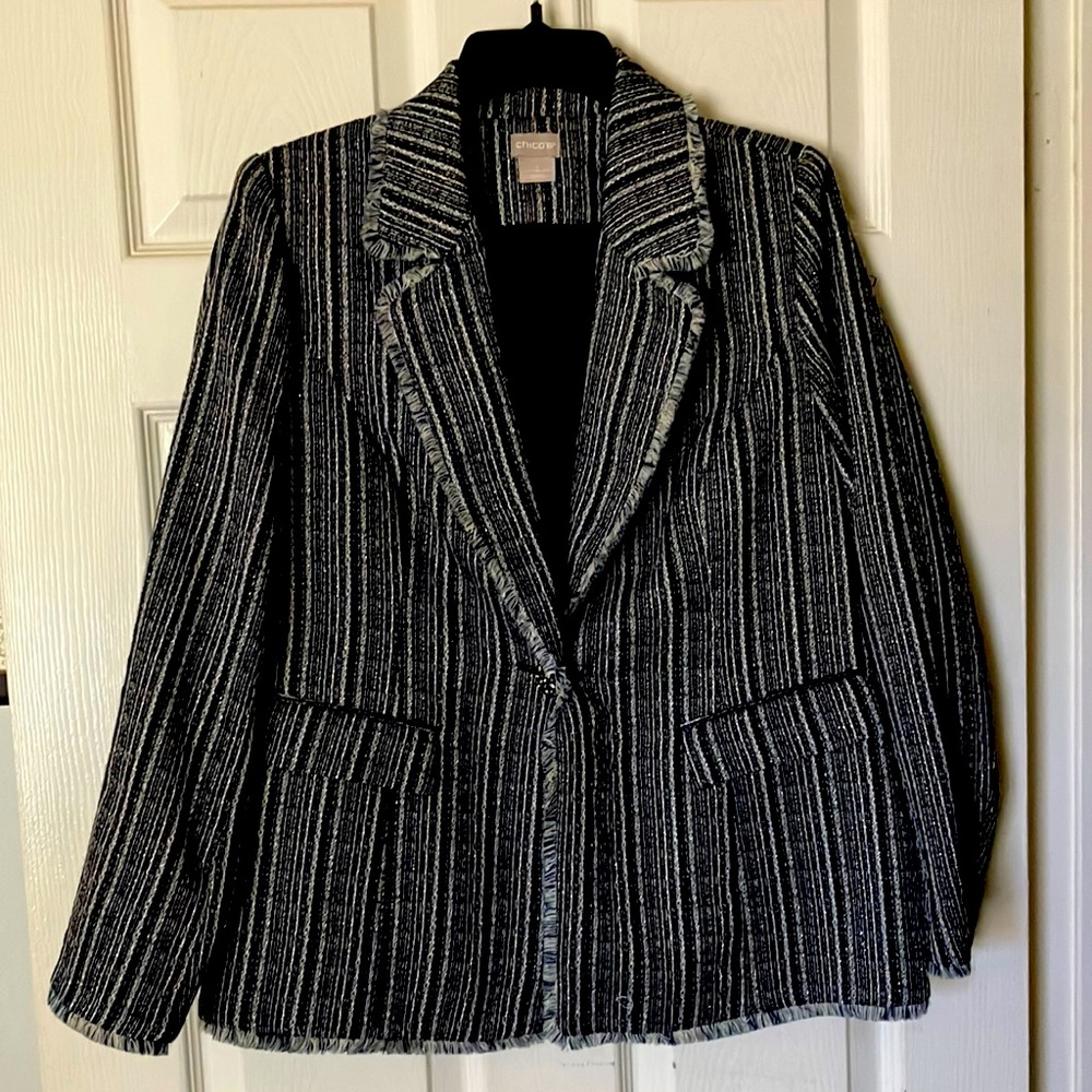Chico’s blazer, worn 1 x, Size 1